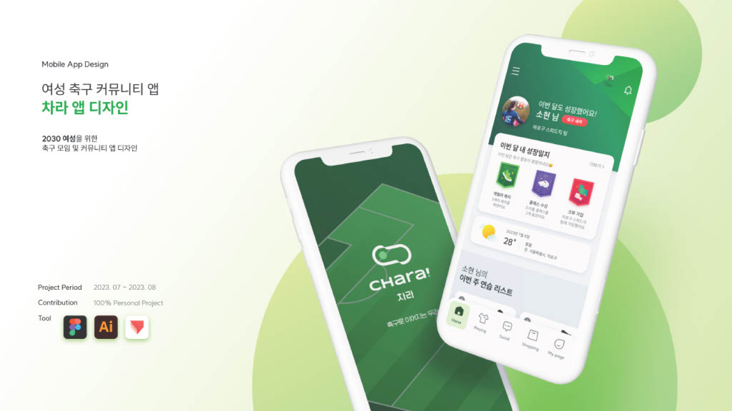 차라 앱 디자인 / UI/UX 디자이너 취업 아카데미 배소현1