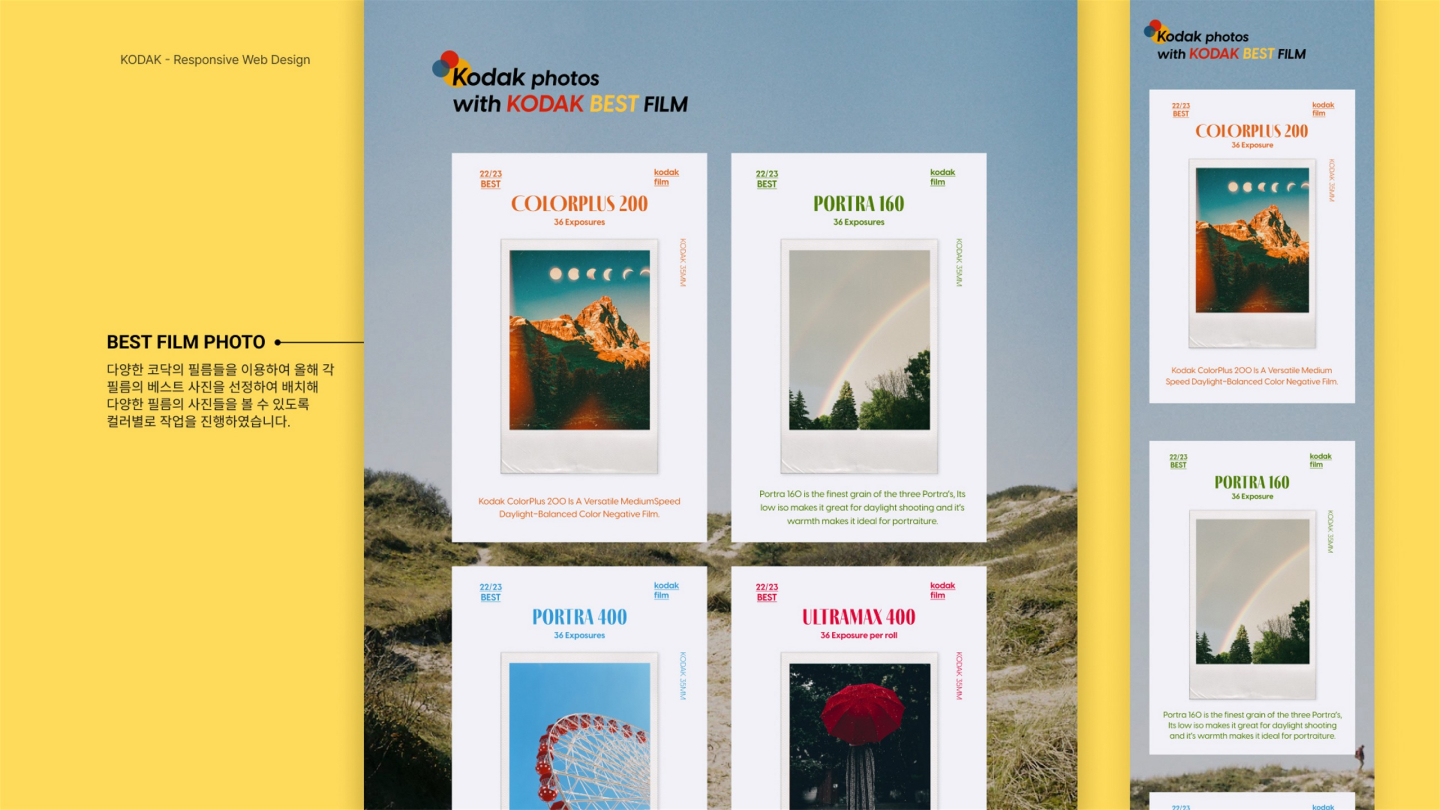 코닥 반응형 웹 / UI/UX 디자이너 취업 아카데미 신성민7