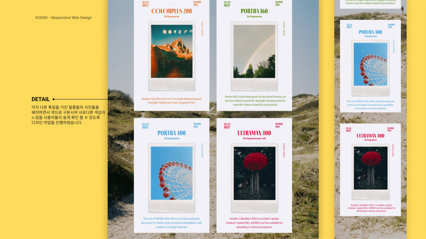 코닥 반응형 웹 / UI/UX 디자이너 취업 아카데미 신성민8