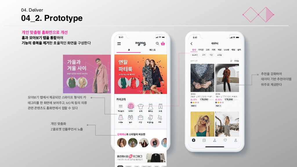지그재그 / 라이트브레인 UX 아카데미 김소희, 김도희, 강주예, 한진희35