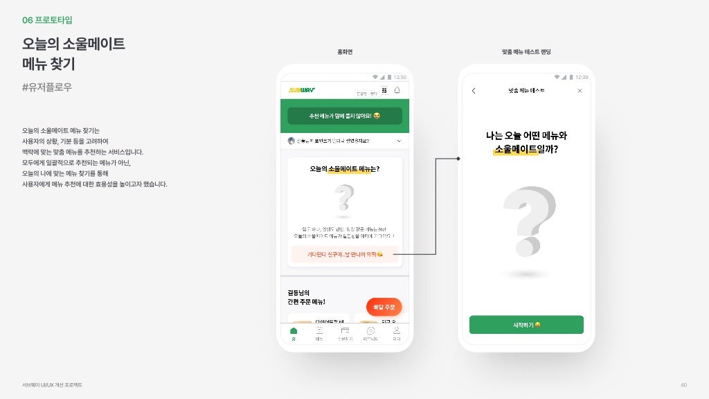 서브웨이 / 라이트브레인 UX 아카데미 박소희, 정현지, 정혜선39