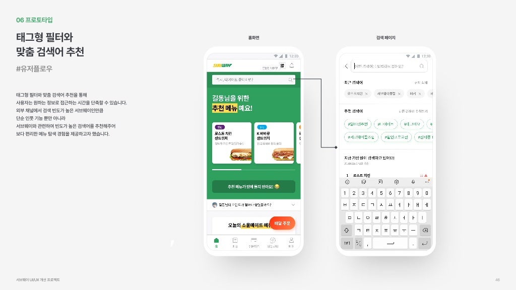 서브웨이 / 라이트브레인 UX 아카데미 박소희, 정현지, 정혜선45