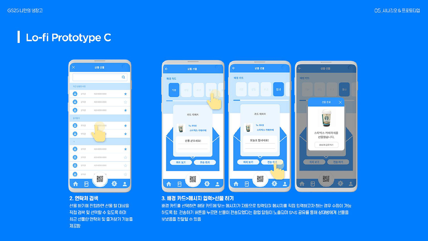 GS25 나만의 냉장고 / 라이트브레인 UX 아카데미 김수아, 김정희, 이예지, 장이은49