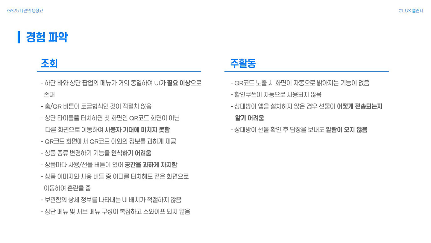 GS25 나만의 냉장고 / 라이트브레인 UX 아카데미 김수아, 김정희, 이예지, 장이은6