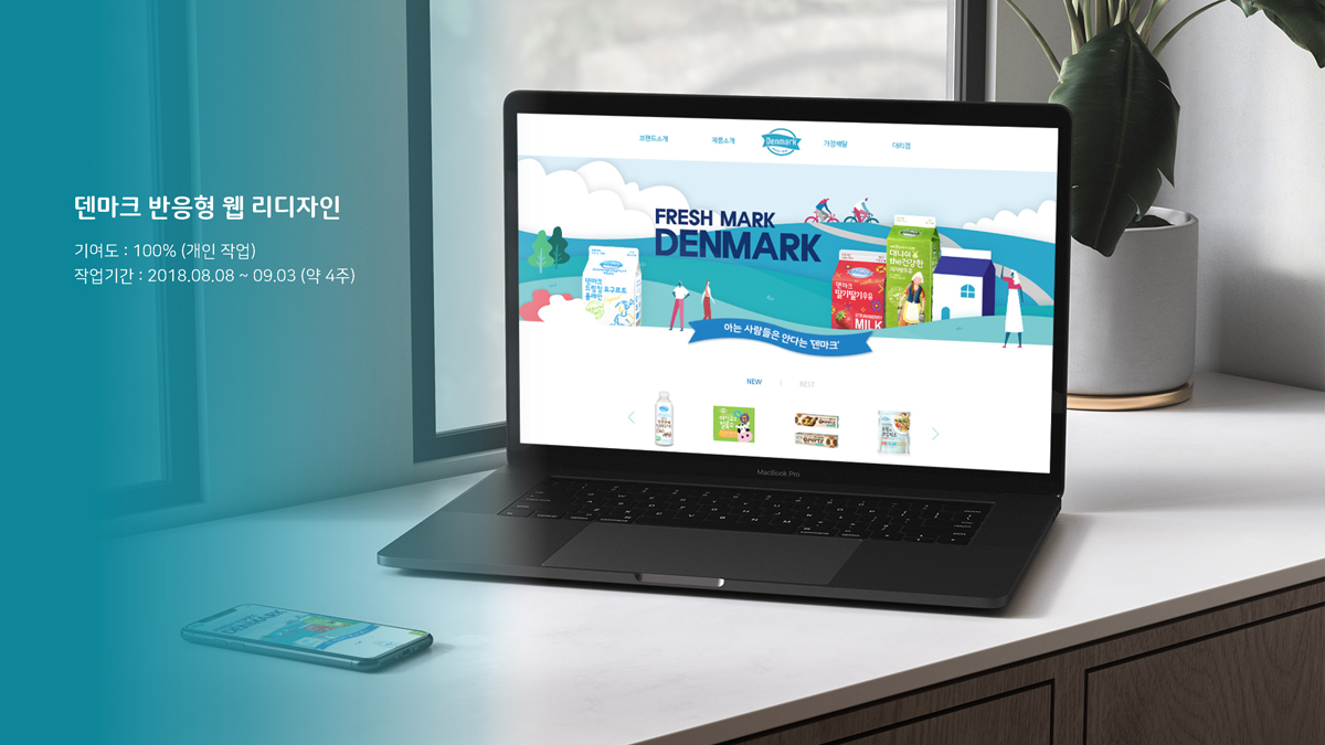 덴마크 반응형 웹 리디자인 / 모바일 & 웹 UX/UI 디자인 포트폴리오 실무 프로젝트 강영은8