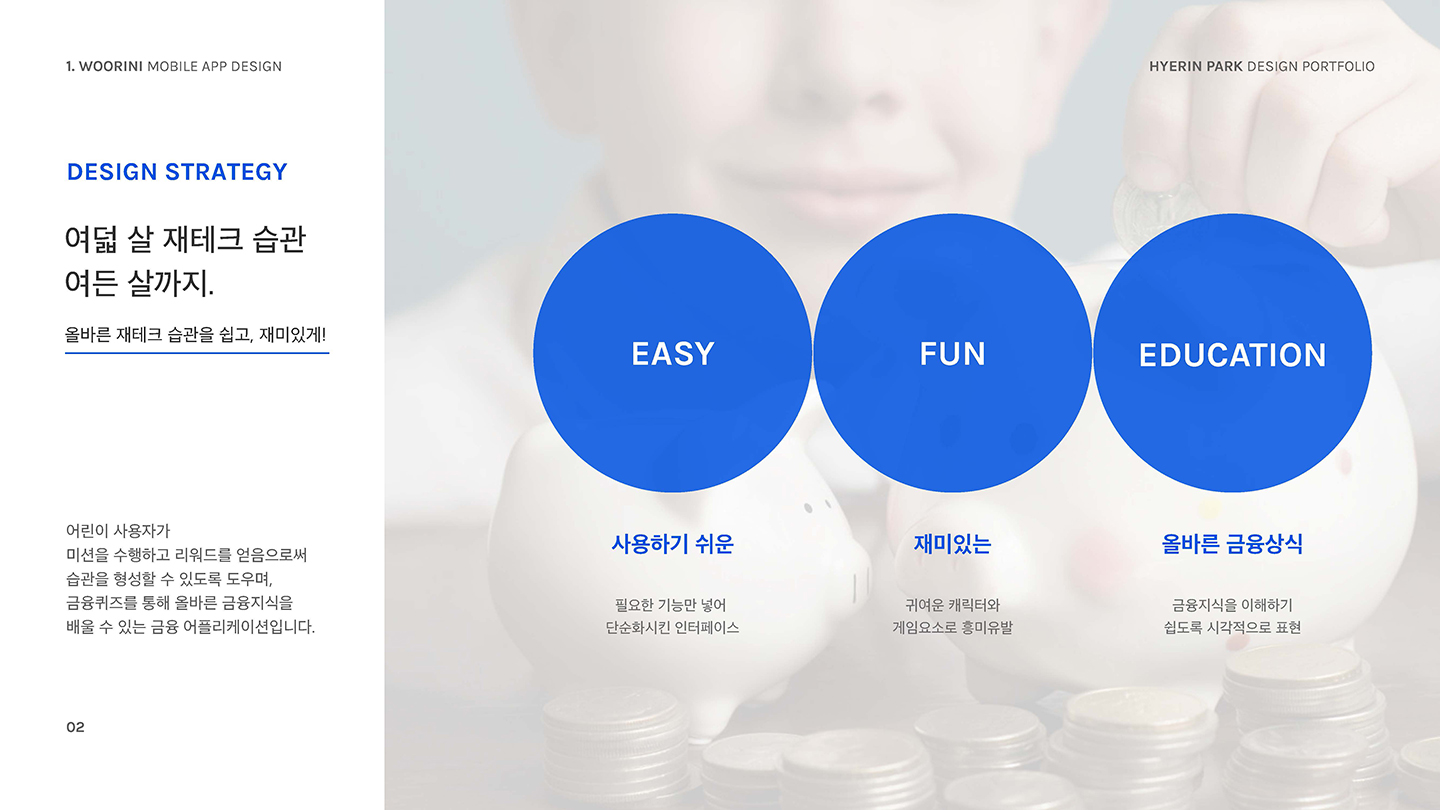 우리은행 어린이 어플 / UI/UX 디자이너 취업 아카데미 박혜린2