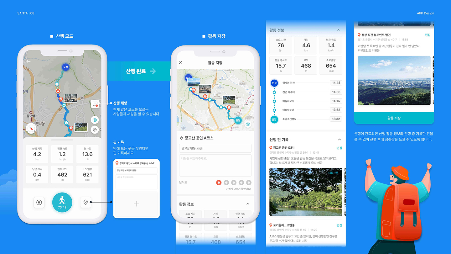 산타 모바일 앱 / UI/UX 디자이너 취업 아카데미 한규형8