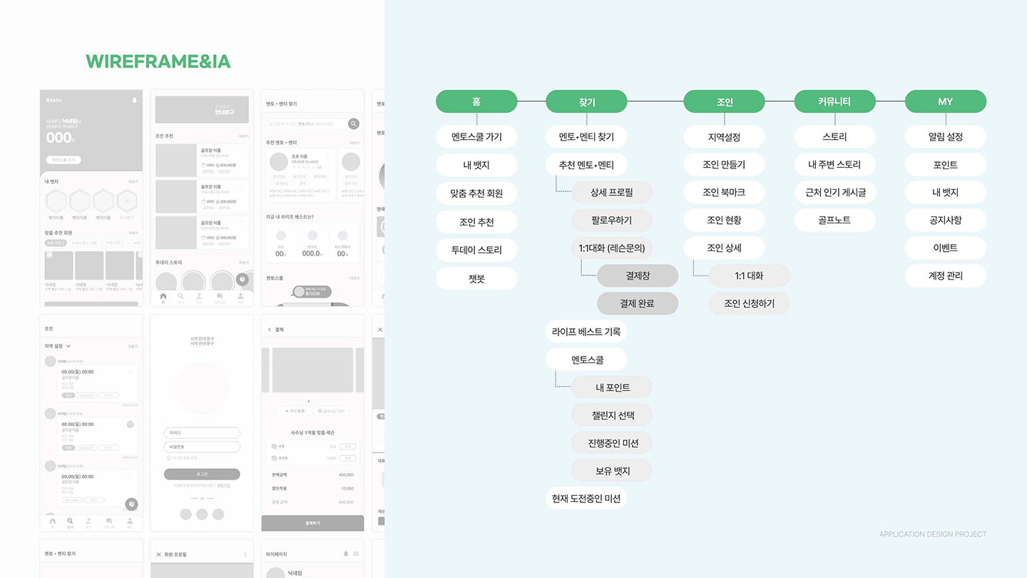 사수 골프앱 / UI/UX 디자이너 취업 아카데미 기예은5