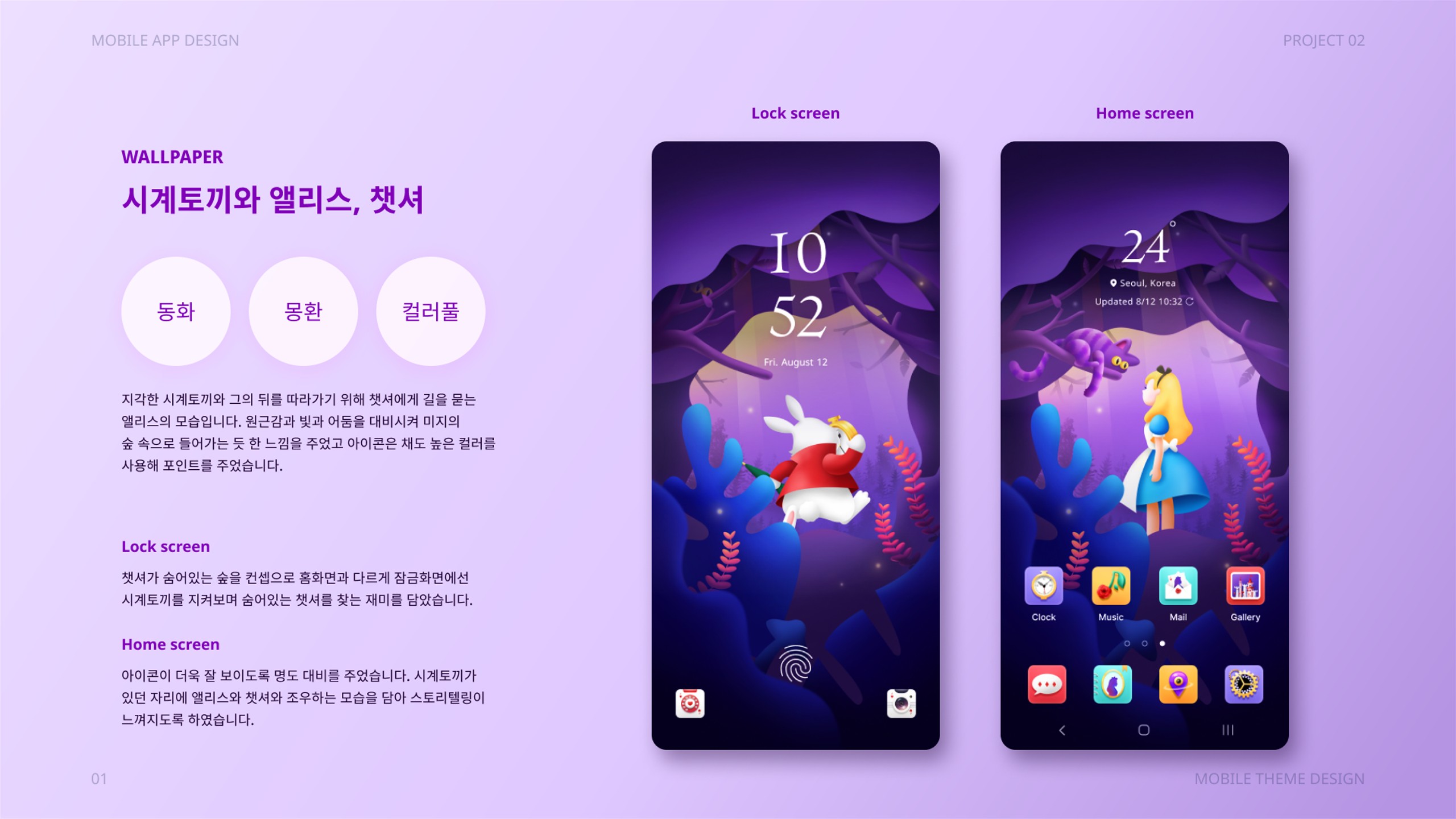 ALICE IN WONDERLAND / UI/UX 디자이너 취업 아카데미 이지은2