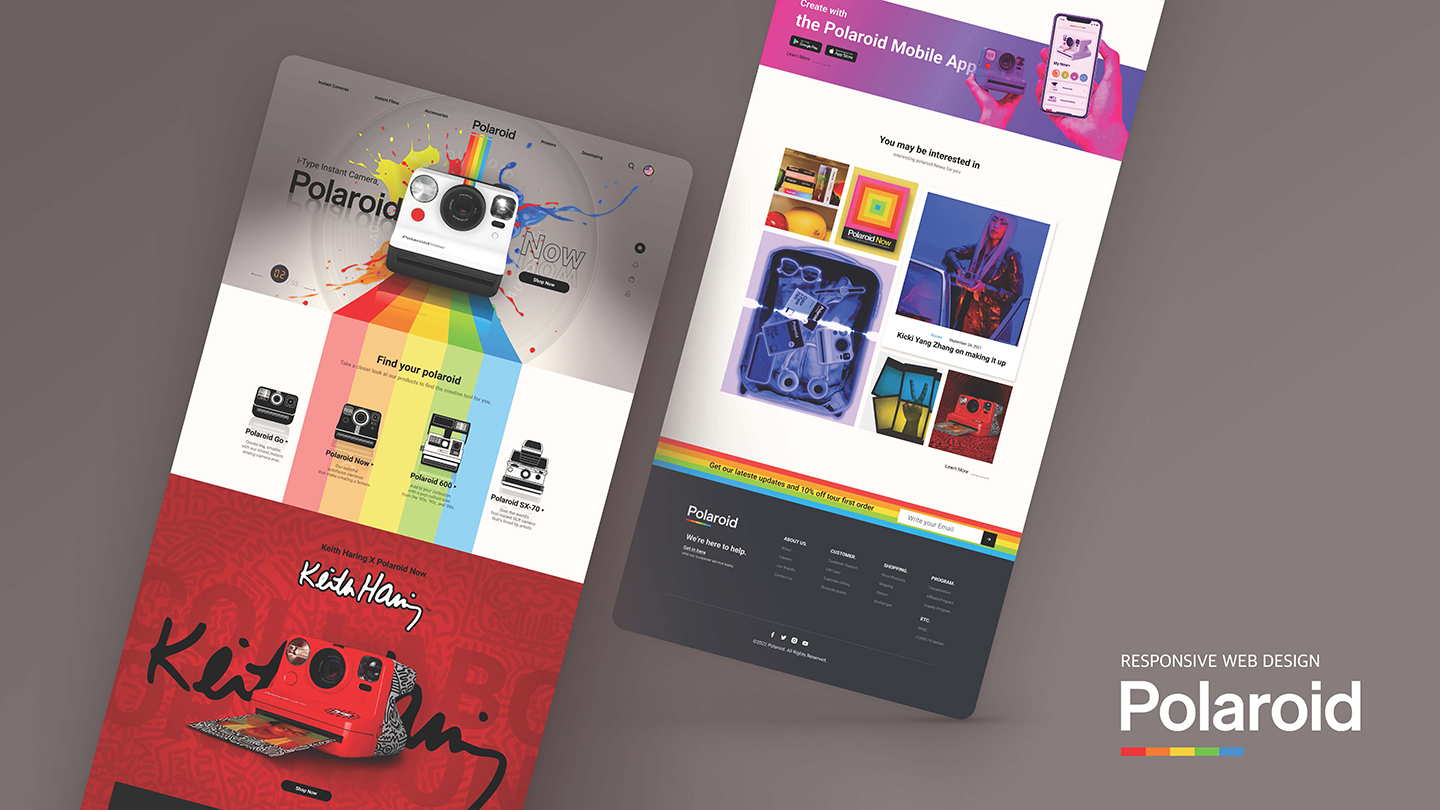 폴라로이드 반응형 웹 / UI/UX 디자이너 취업 아카데미 박소현11