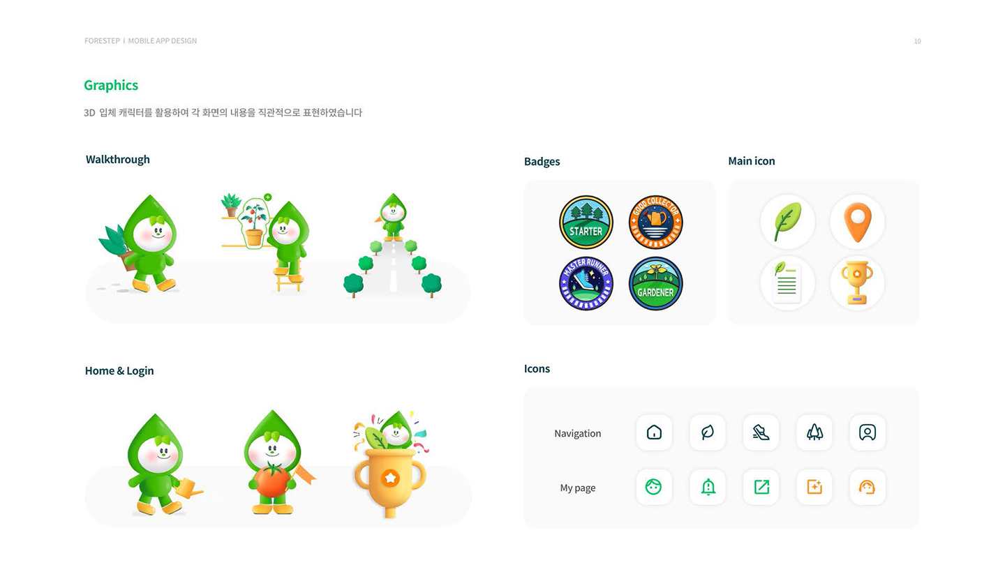 포레스텝 모바일 앱 / UI/UX 디자이너 취업 아카데미 윤주옥10