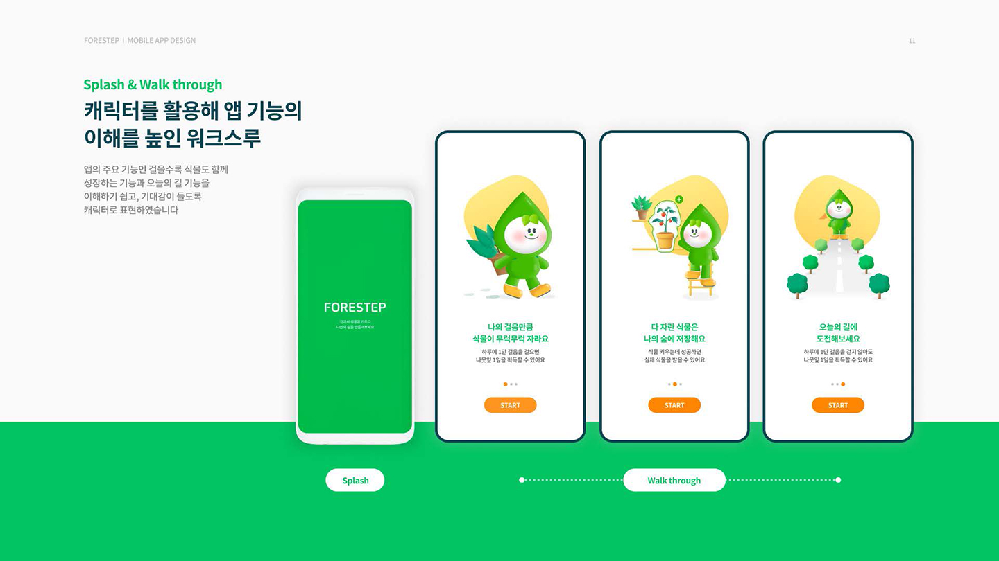 포레스텝 모바일 앱 / UI/UX 디자이너 취업 아카데미 윤주옥11