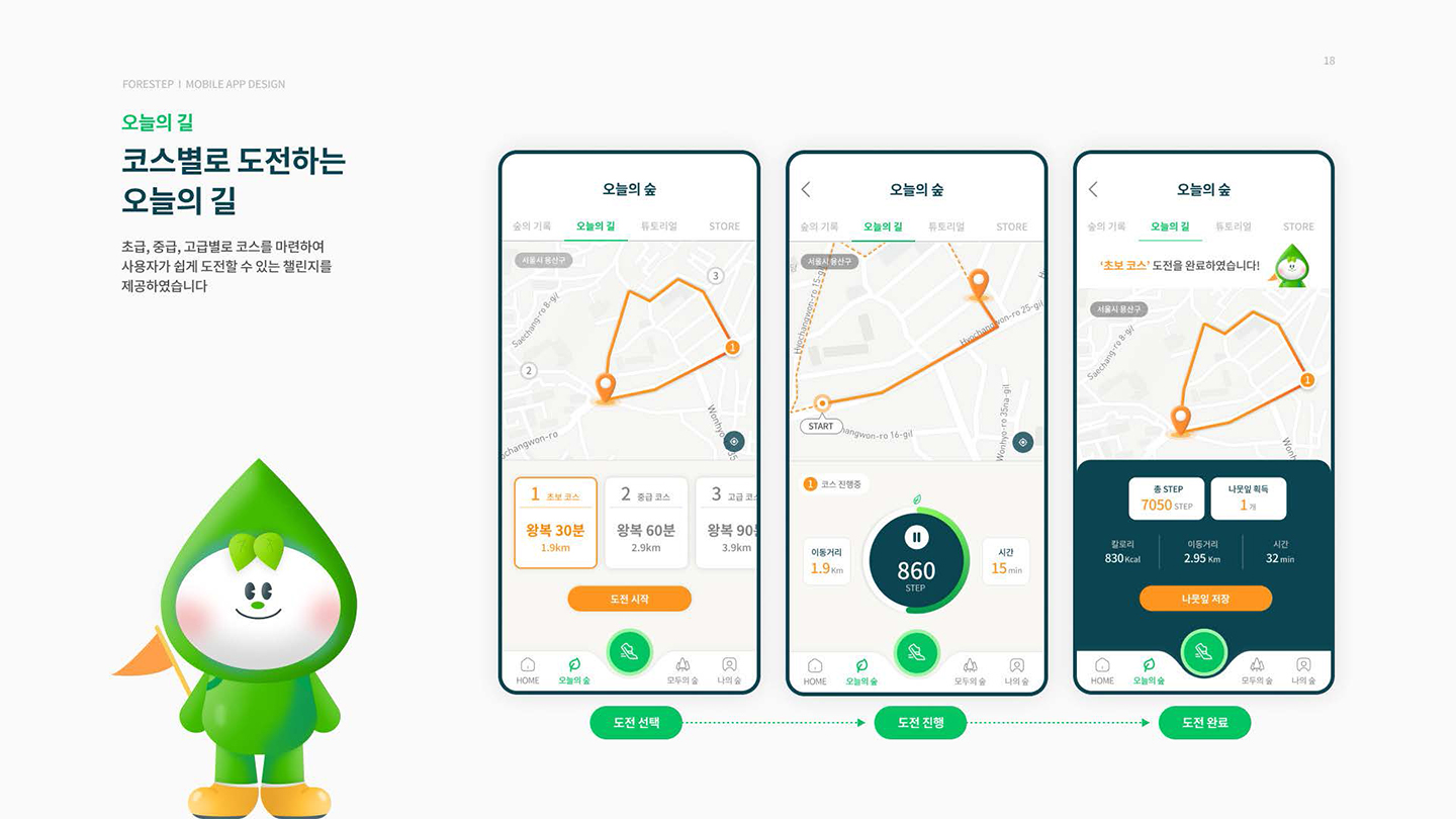 포레스텝 모바일 앱 / UI/UX 디자이너 취업 아카데미 윤주옥18