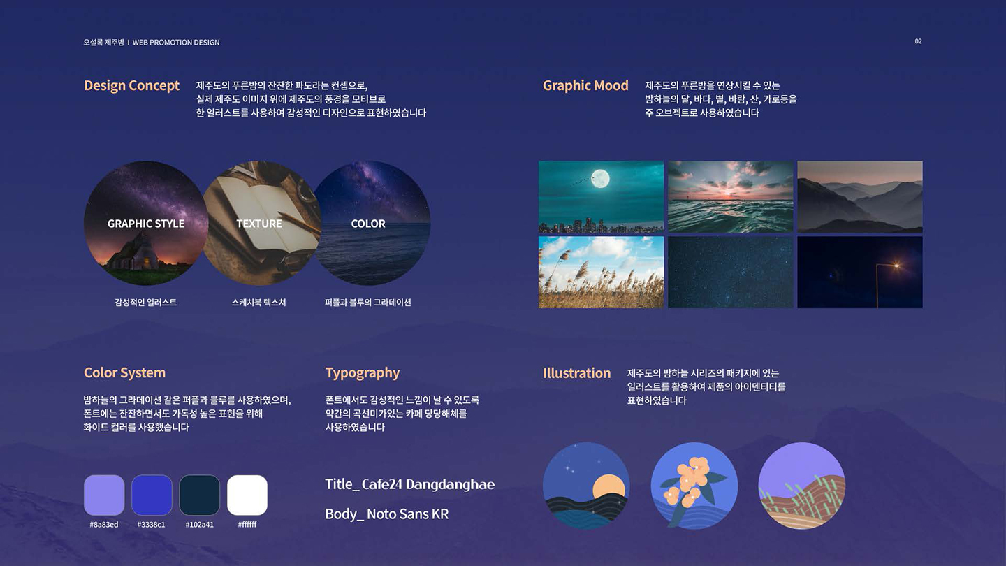 오설록 푸른밤 프로모션 / UI/UX 디자이너 취업 아카데미 윤주옥2