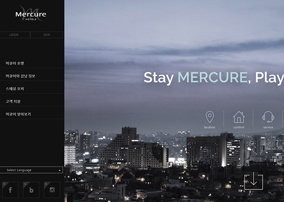 Mercure Hotel / 웹 퍼블리싱 & UI개발 포트폴리오 실무프로젝트 박민성