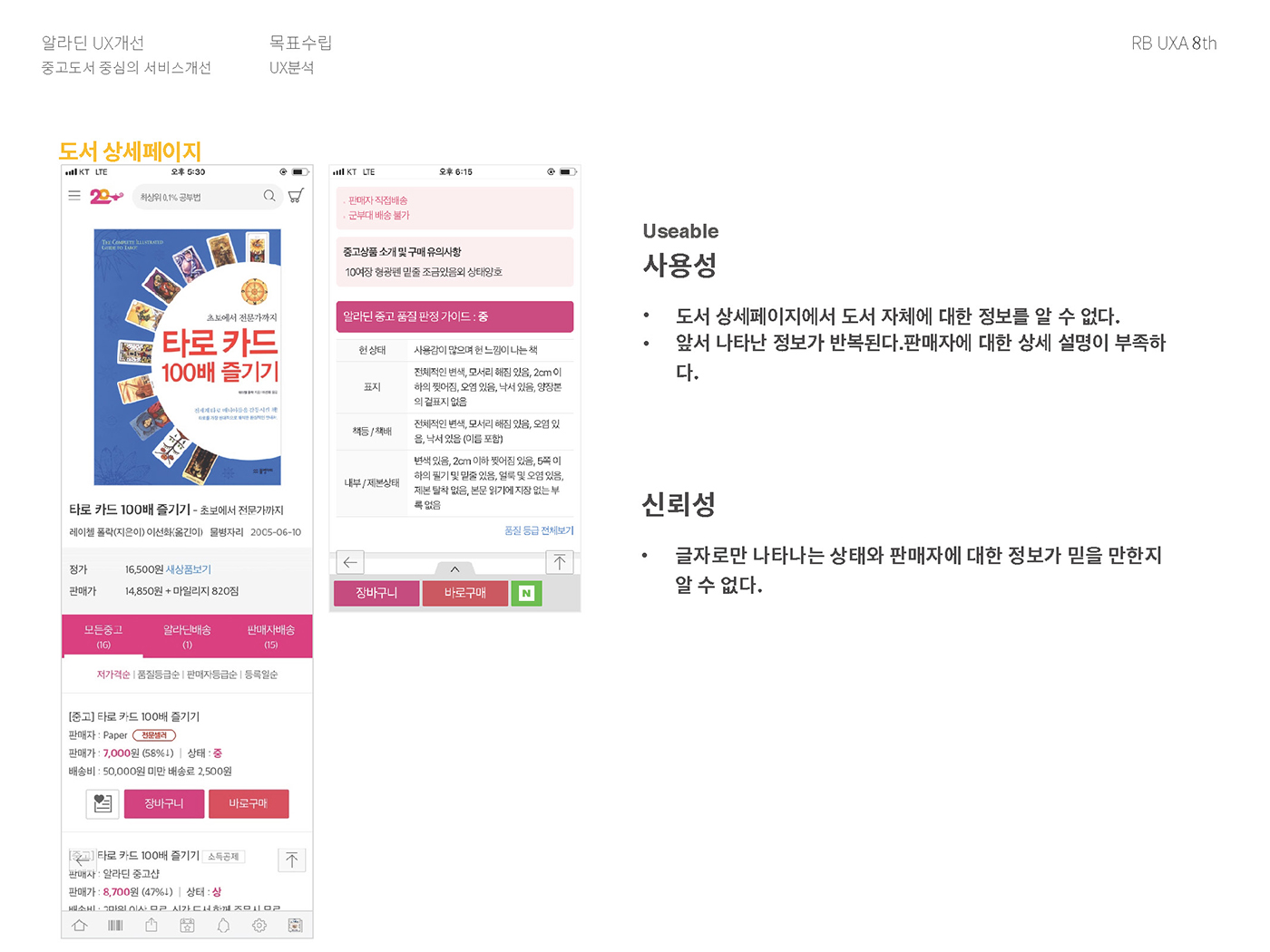 알라딘 / 라이트브레인 UX 아카데미 김O경, 권O정, 이O영6