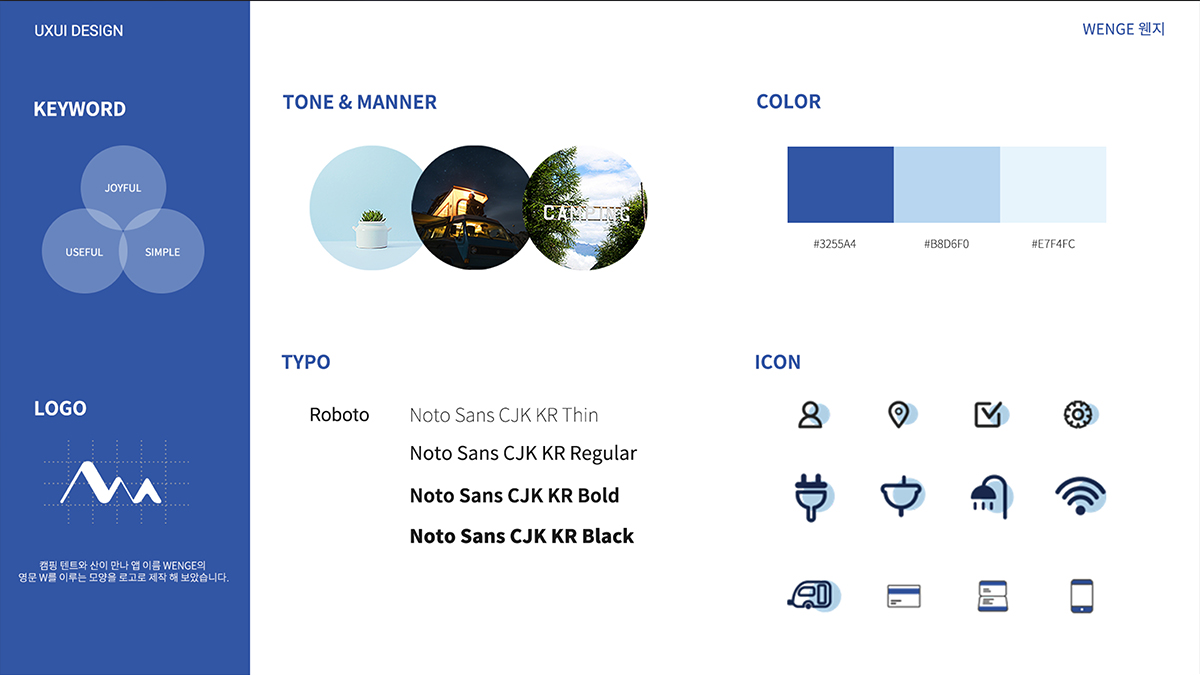 WENGE 웬지 / 모바일 & 웹 UX/UI 디자인 포트폴리오 실무 프로젝트 김민정2