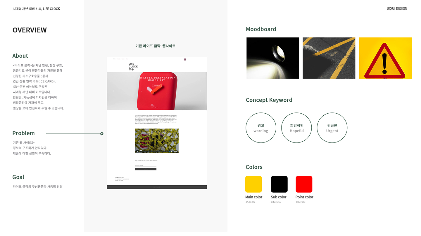 LIFE CLOCK / 모바일 & 웹 UX/UI 디자인 포트폴리오 실무 프로젝트 서희경2