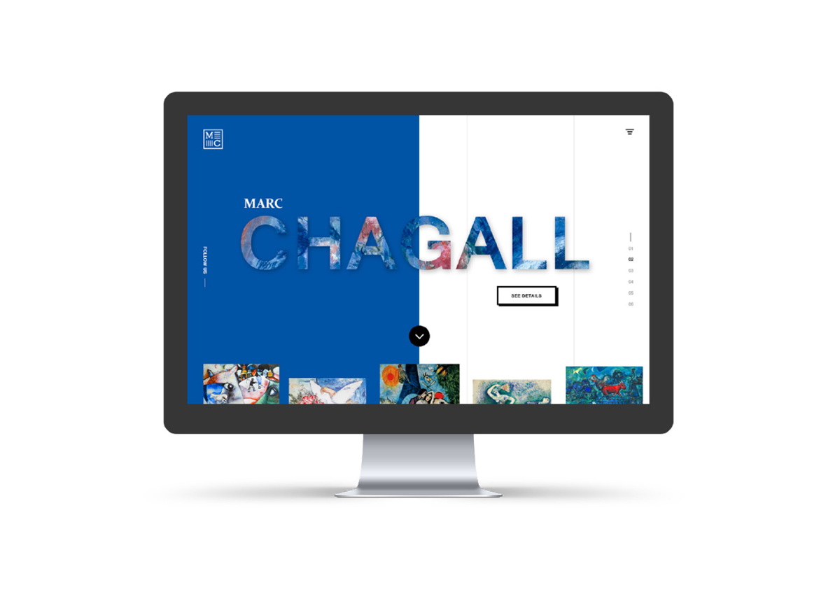 Marc Chagall / 모바일 & 웹 UX/UI 디자인 포트폴리오 실무 프로젝트 이규진7