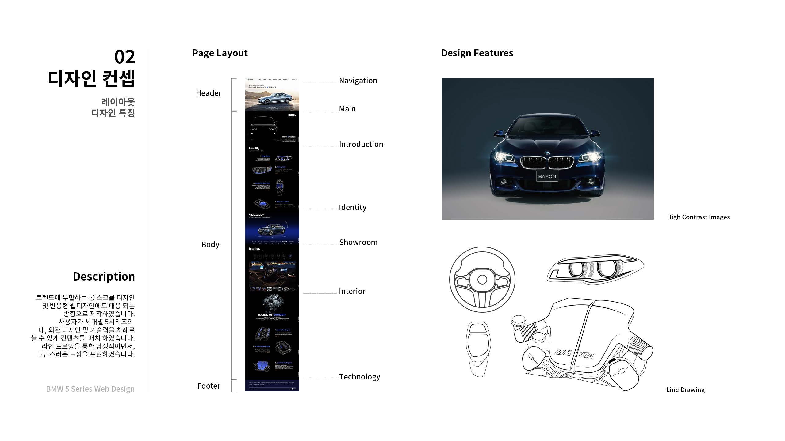 BMW5 웹디자인 / UX/UI 모바일&웹 디자인 스페셜리스트 전현우3