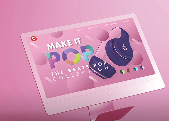 Beats Pop Collection / 모바일 & 웹 UX/UI 디자인 포트폴리오 실무 프로젝트 신경연