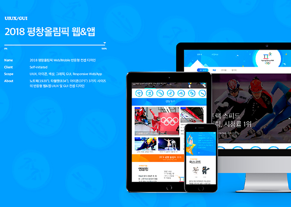 2018 평창올림픽 웹&앱 / MXPP : 모바일 & 웹 UX/UI 디자인 포트폴리오 실무 프로젝트 임은주