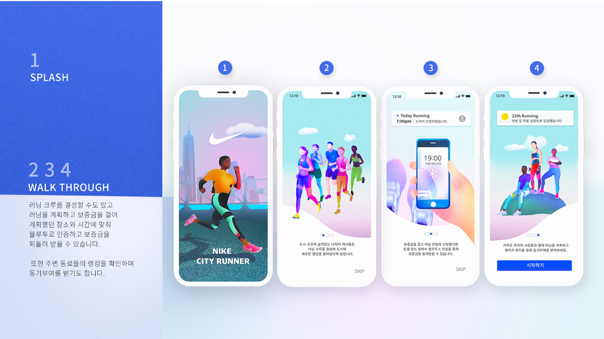 Nike City Run / 모바일 & 웹 UX/UI 디자인 포트폴리오 실무 프로젝트 신혜진5