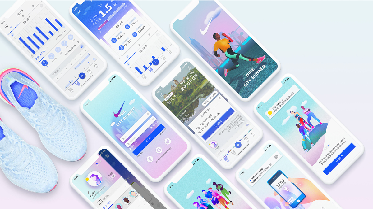 Nike City Run / 모바일 & 웹 UX/UI 디자인 포트폴리오 실무 프로젝트 신혜진8