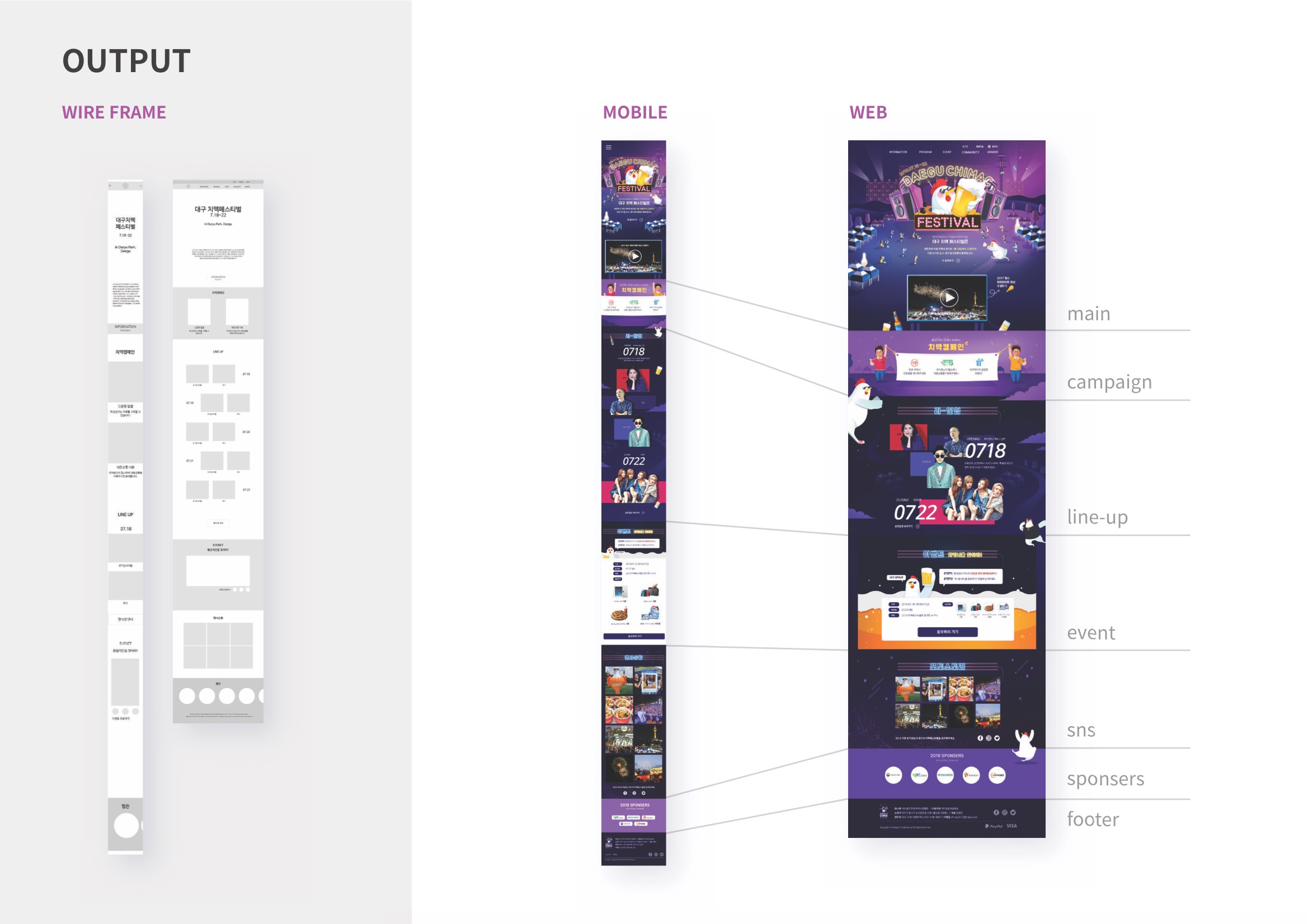 대구 치맥 페스티벌 / MXPP : 모바일 & 웹 UX/UI 디자인 포트폴리오 실무 프로젝트 김민선3