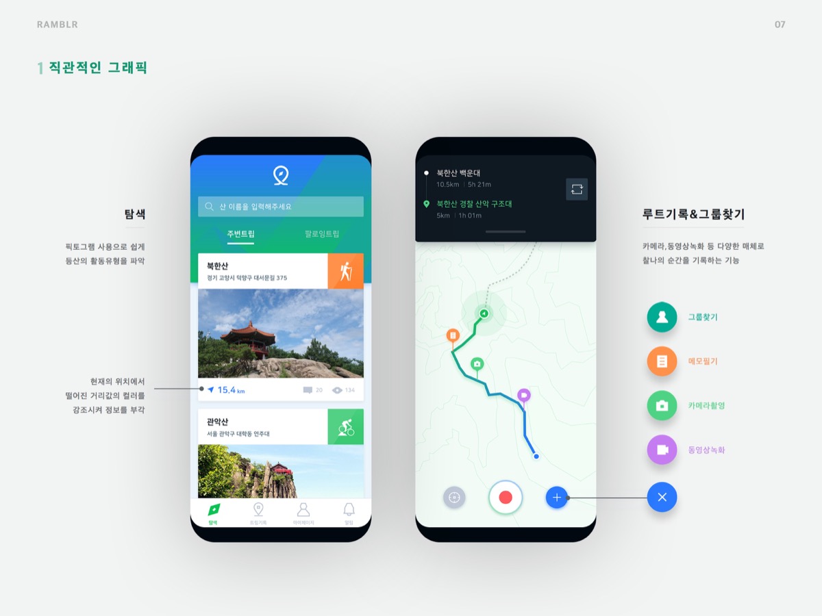 RAMBLR / MXPP : 모바일 & 웹 UX/UI 디자인 포트폴리오 실무 프로젝트 채송화4