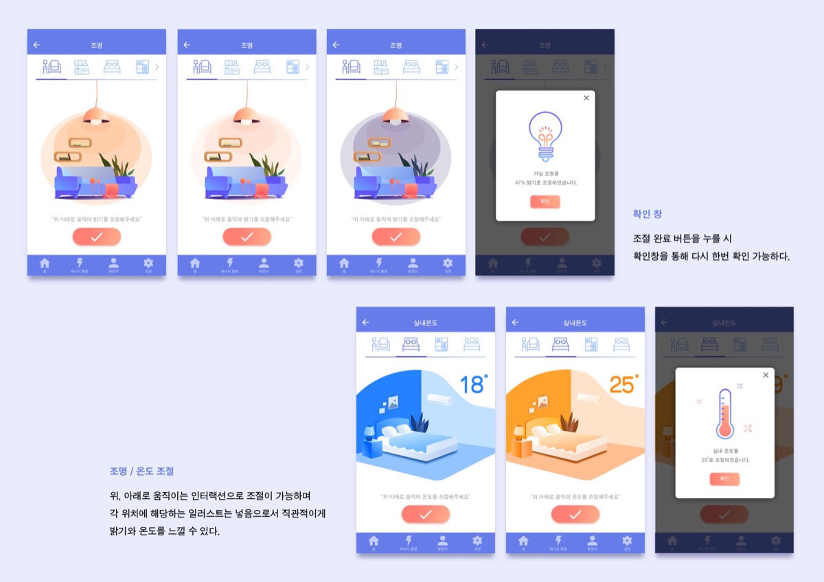 아이파크 스마트홈 앱 리뉴얼 / MXPP : 모바일 & 웹 UX/UI 디자인 포트폴리오 실무 프로젝트 정혜수5