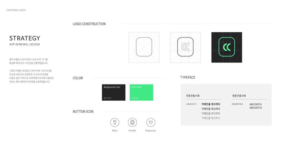 CAFFEINE CHECK / MXPP : 모바일 & 웹 UX/UI 디자인 포트폴리오 실무 프로젝트 이은비2
