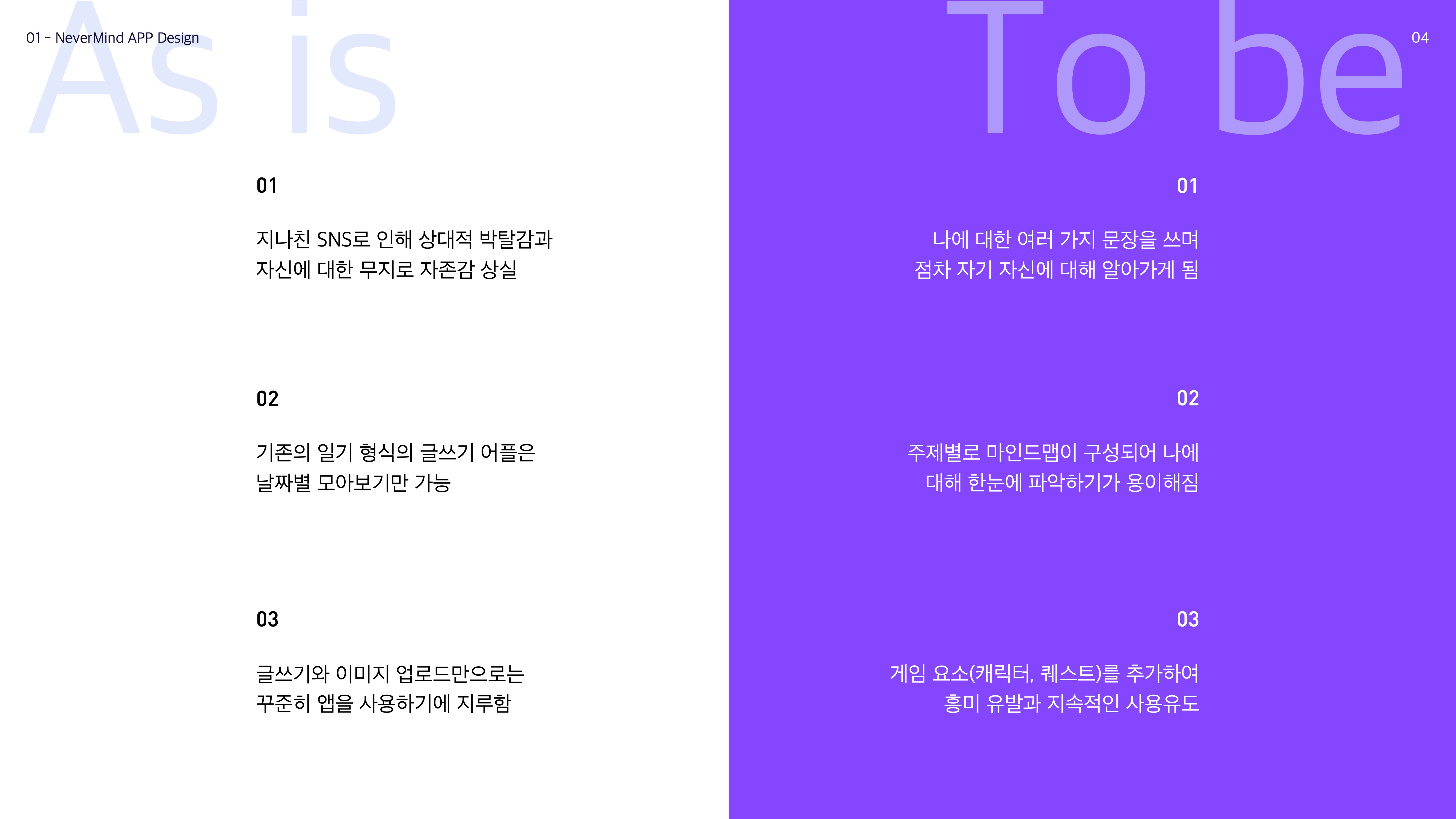 나를 찾아가는 한 문장 글쓰기 / UX/UI 모바일 앱 디자인 포트폴리오  문소진2