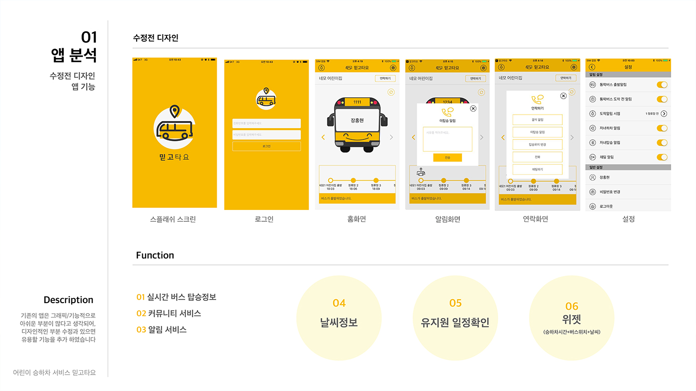 믿고타요 / 모바일 & 웹 UX/UI 디자인 포트폴리오 실무 프로젝트 조재희2