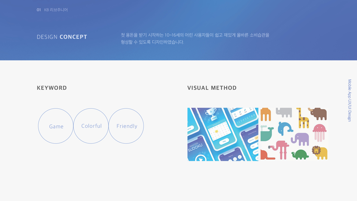 KB 리브주니어 어린이 용돈관리 앱디자인 / 모바일 & 웹 UX/UI 디자인 포트폴리오 실무 프로젝트 최소영2
