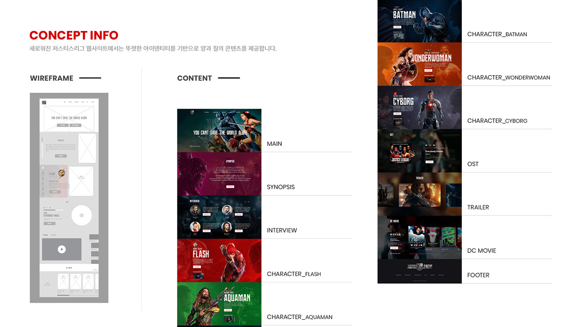 저스티스 리그 / 모바일 & 웹 UX/UI 디자인 포트폴리오 실무 프로젝트 김밝음4