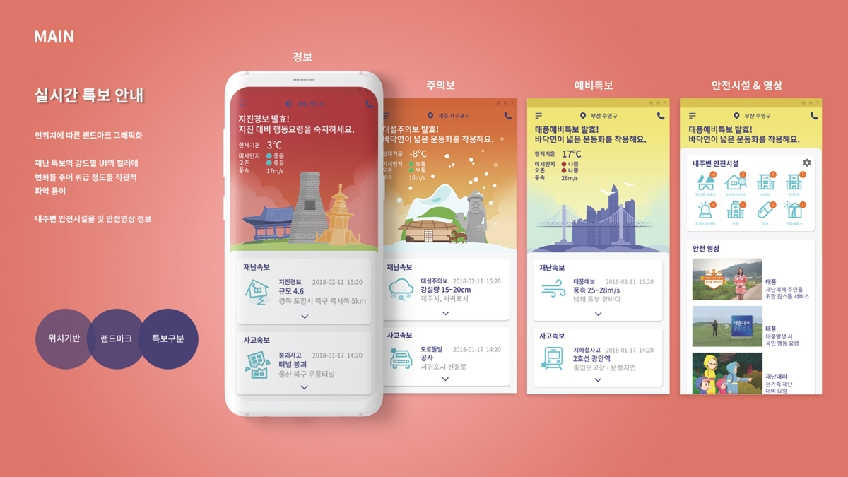 안전 디딤돌 / 모바일 & 웹 UX/UI 디자인 포트폴리오 실무 프로젝트 신경연5