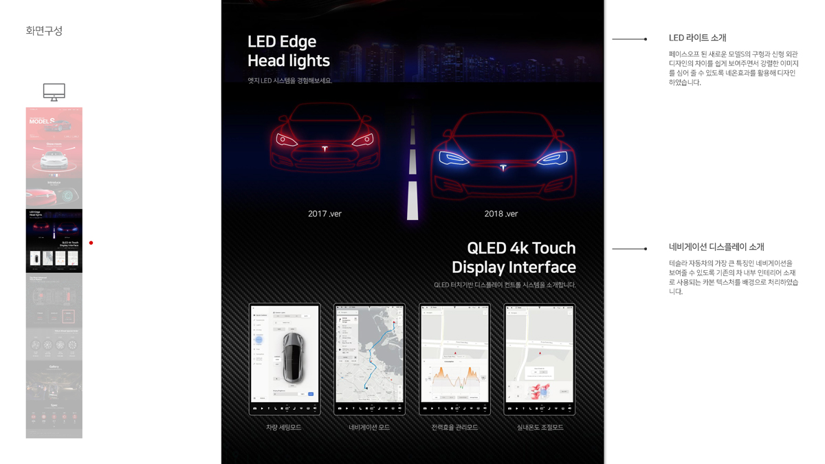테슬라 모터스 웹사이트 / 모바일 & 웹 UX/UI 디자인 포트폴리오 실무 프로젝트 신상혁6