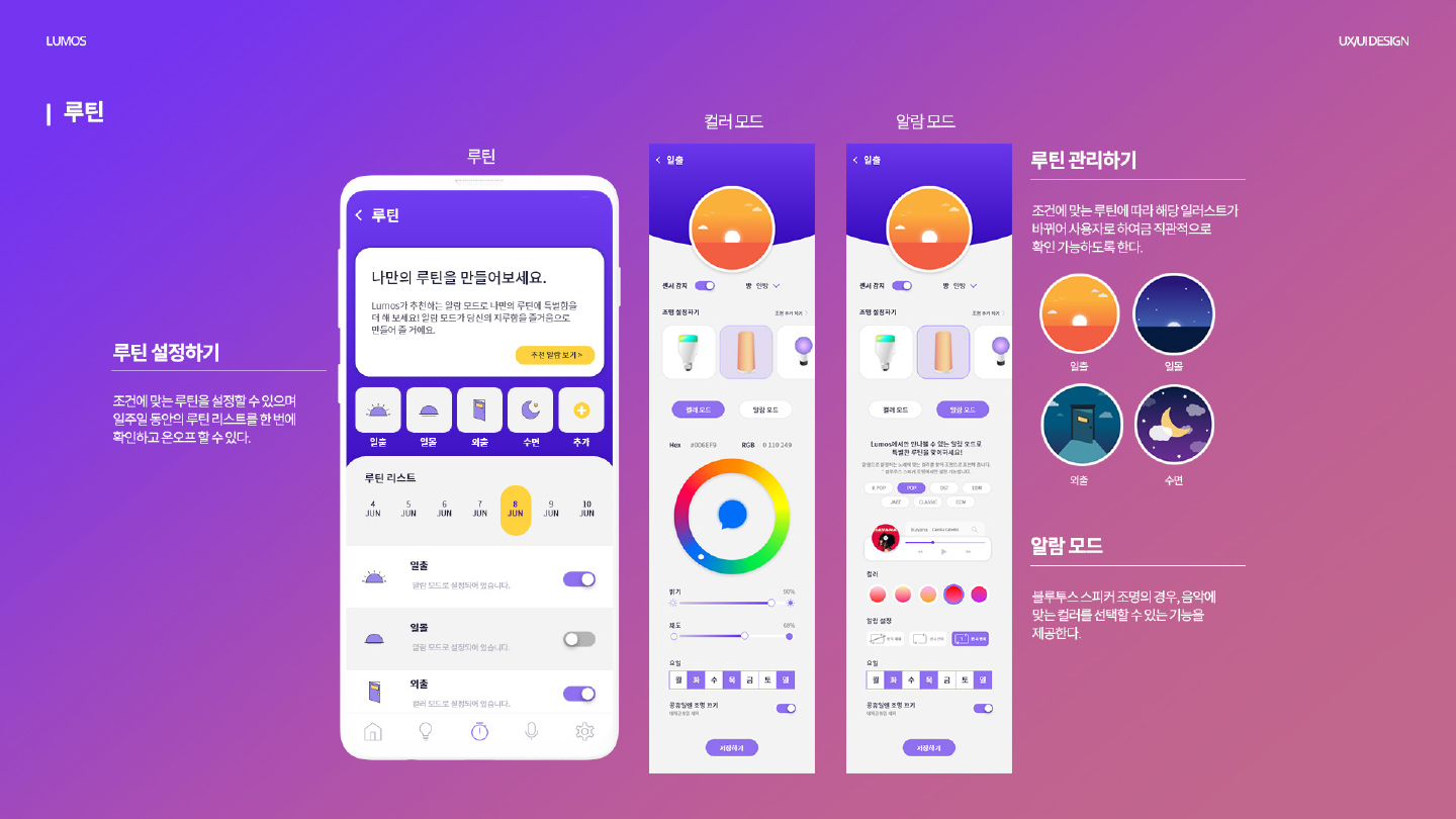 루모스 / 모바일 & 웹 UX/UI 디자인 포트폴리오 실무 프로젝트 이예지9