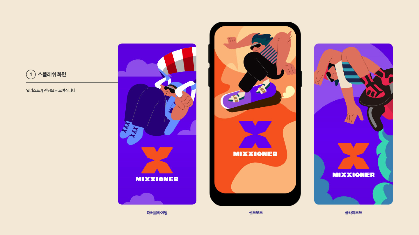 MIXXIONER / 모바일 & 웹 UX/UI 디자인 포트폴리오 실무 프로젝트 박지애4