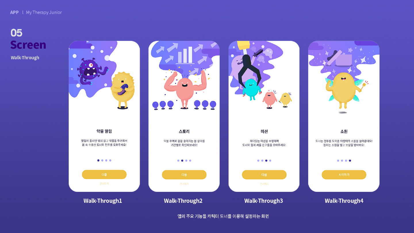 마이 테라피 / 모바일 & 웹 UX/UI 디자인 포트폴리오 실무 프로젝트 최현정8