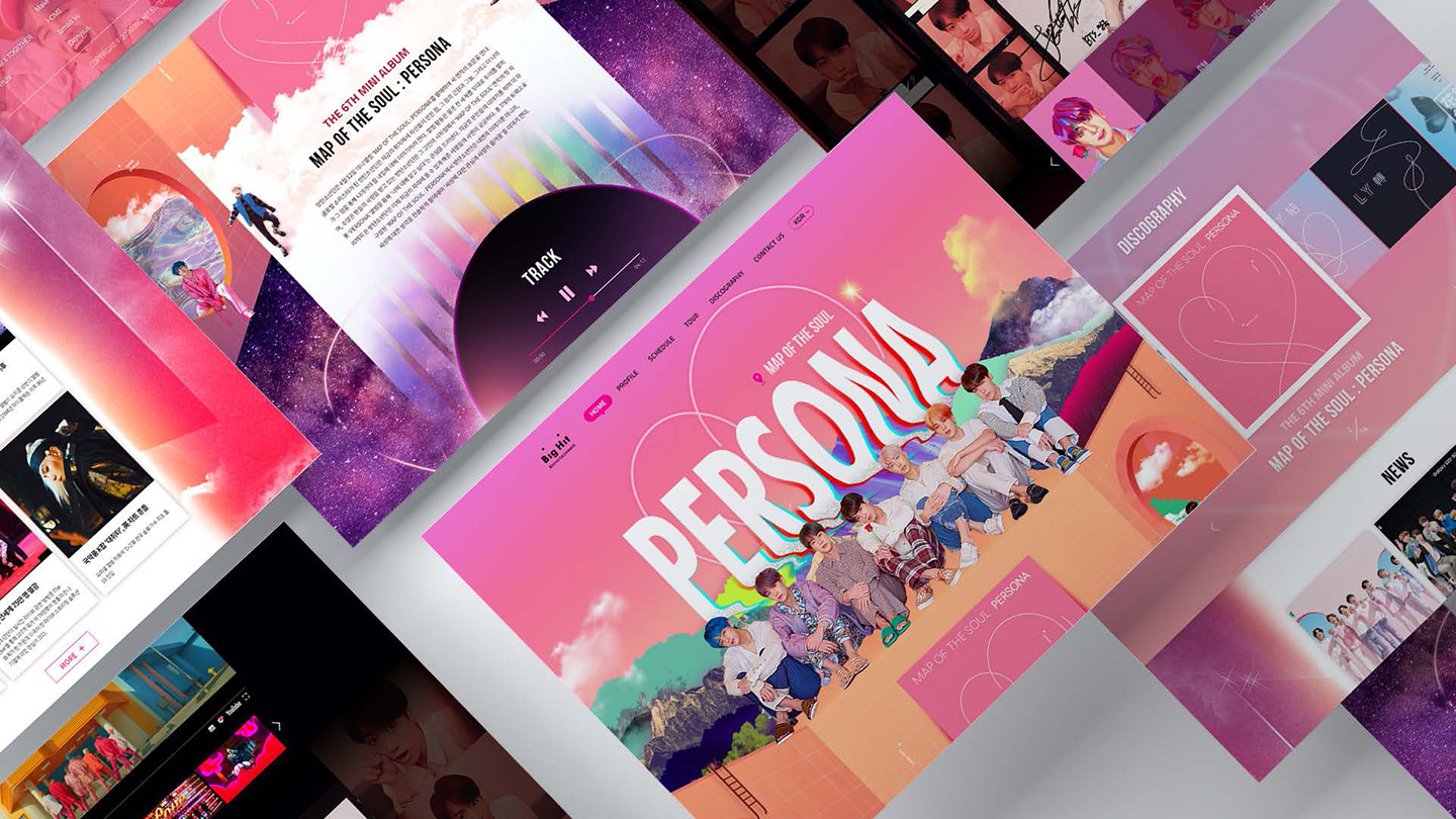 방탄소년단 사이트 리뉴얼 / UI/UX 디자이너 취업 아카데미 최란8