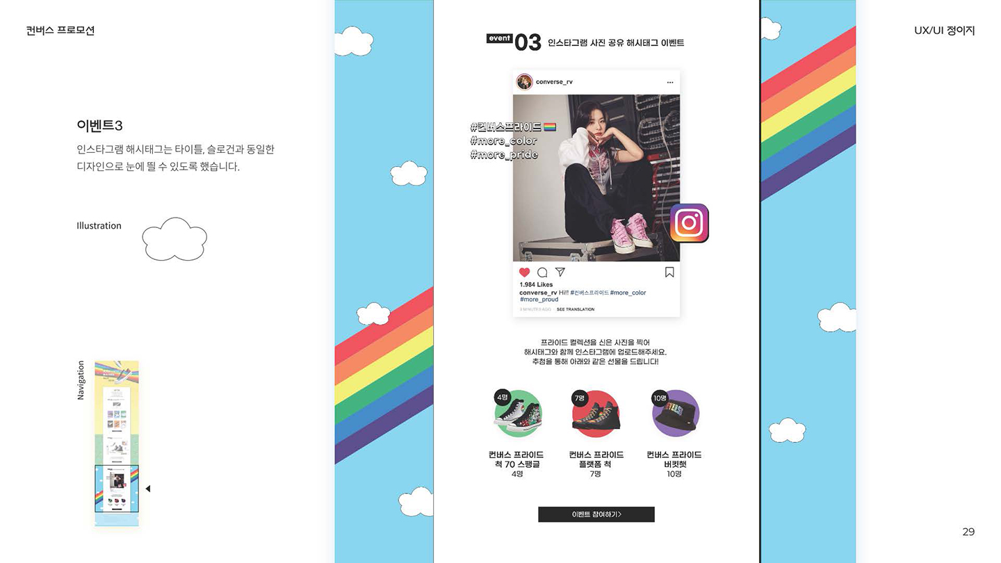 컨버스 이벤트 프로모션 / UI/UX 디자이너 취업 아카데미 정이지5