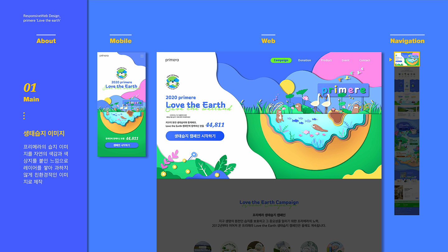 2020 primere Love the Earth / 취업 아카데미(모바일 & 웹 UX/UI 디자인 포트폴리오 실무 프로젝트) 강은지3