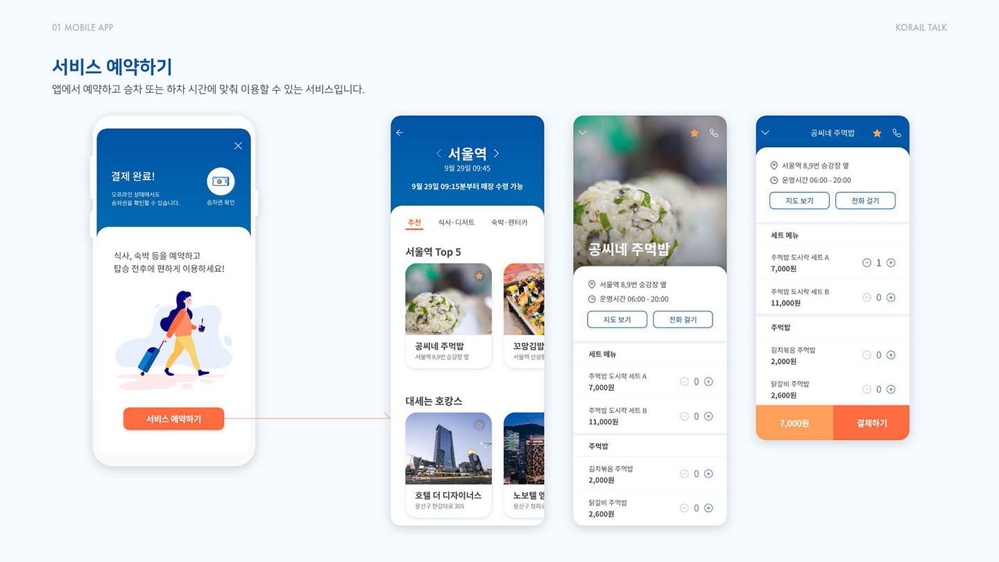 코레일 토크 모바일 앱 / UI/UX 디자이너 취업 아카데미 박현아8