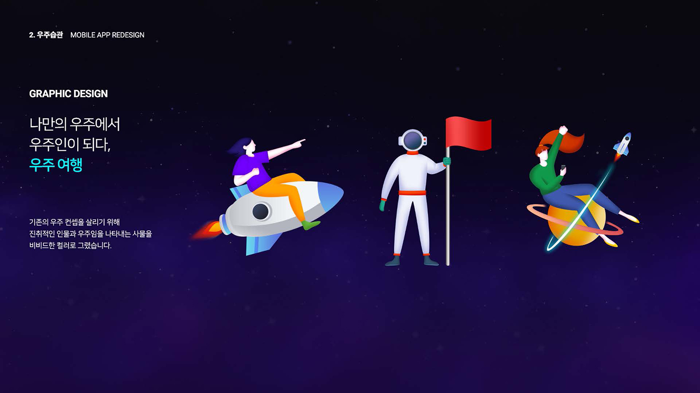 우주습관 모바일앱 / UI/UX 디자이너 취업 아카데미 박소희4
