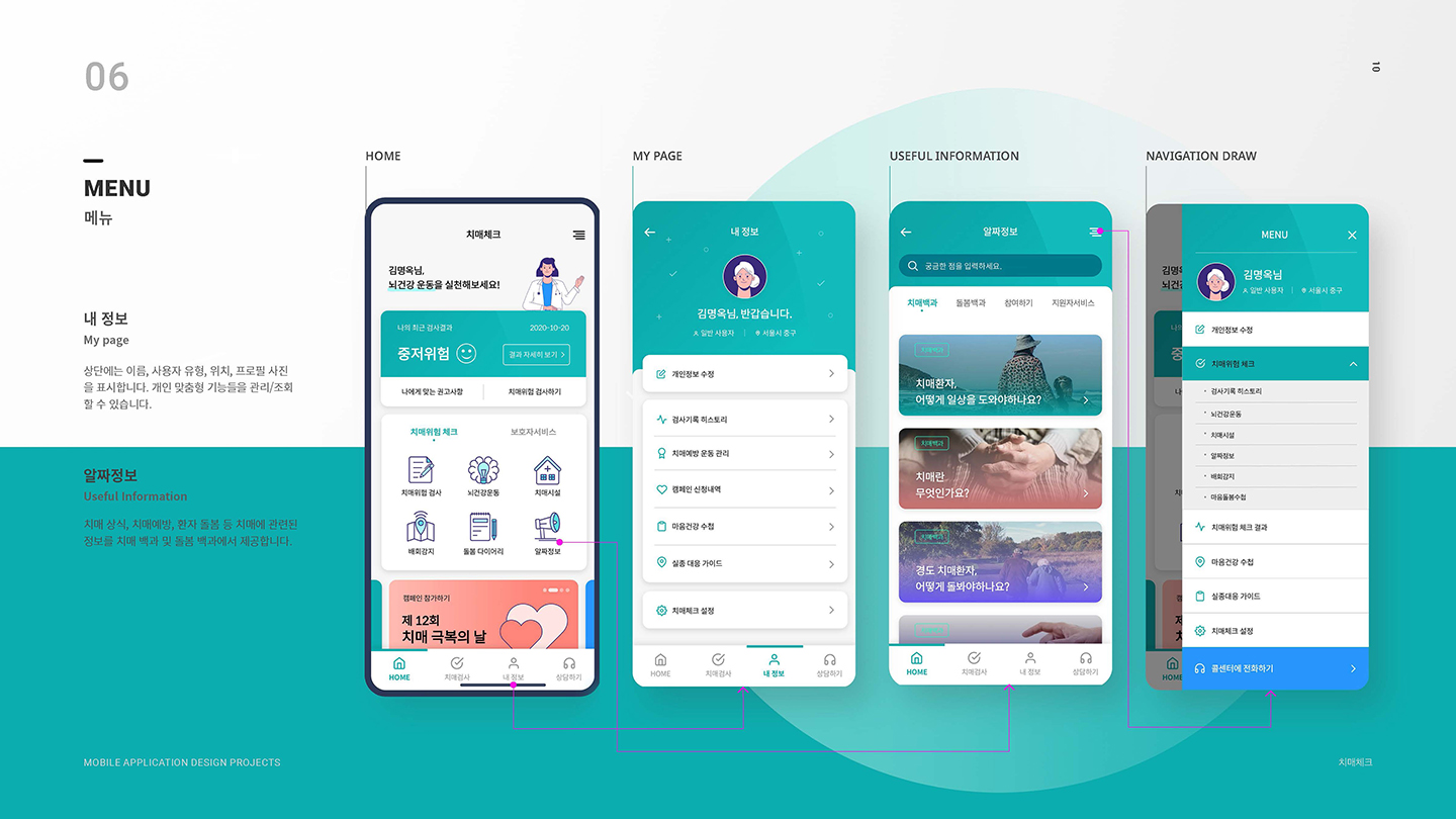 치매체크 / UI/UX 디자이너 취업 아카데미 김동빈8