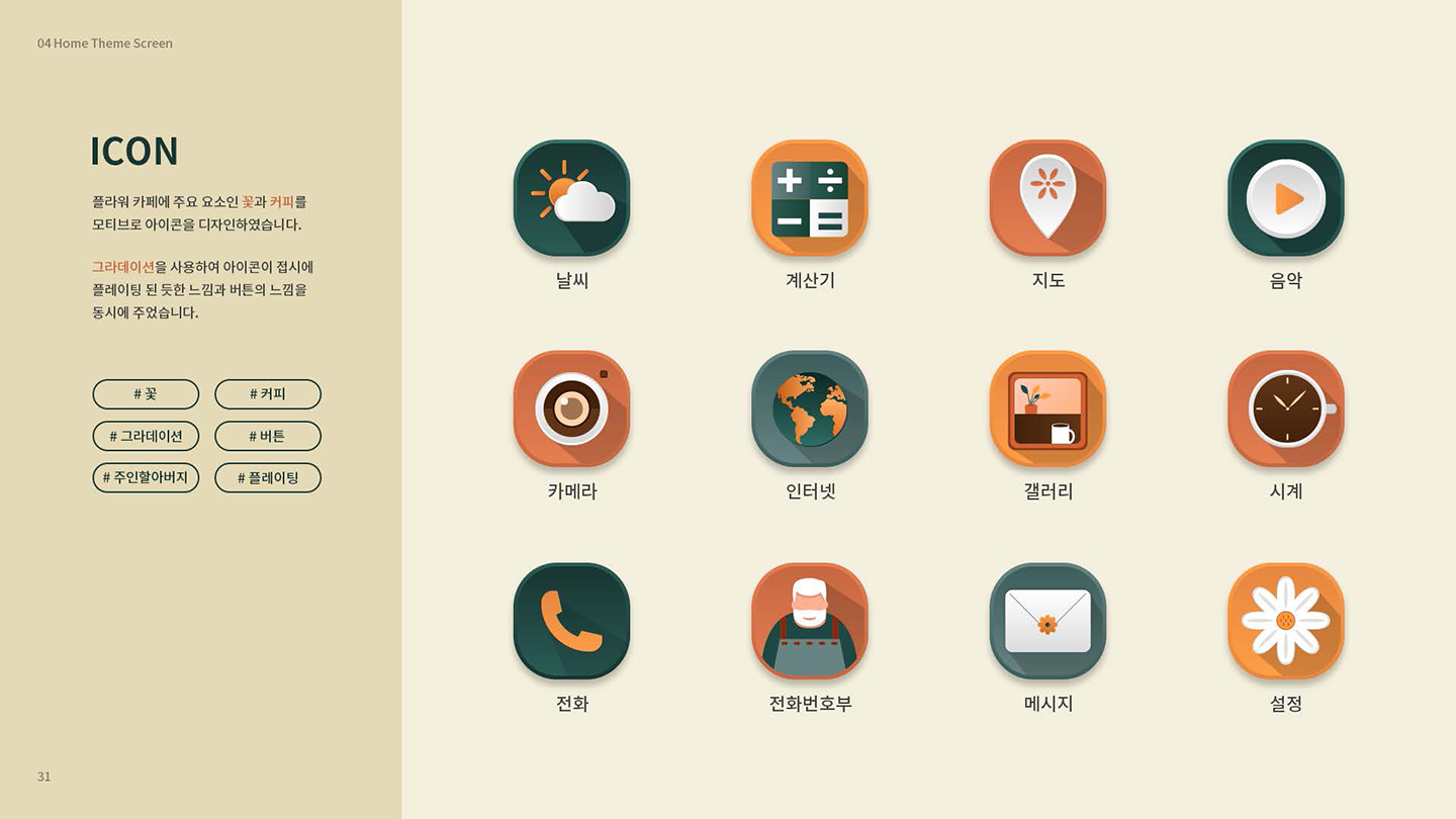 플라워카페 / UI/UX 디자이너 취업 아카데미 김도은2