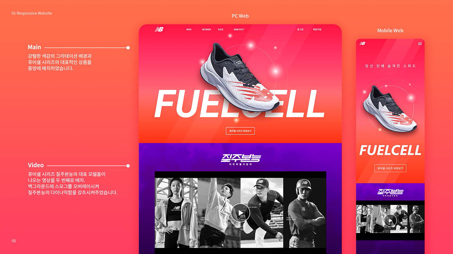 뉴발란스 퓨어셀 / UI/UX 디자이너 취업 아카데미 김도은3