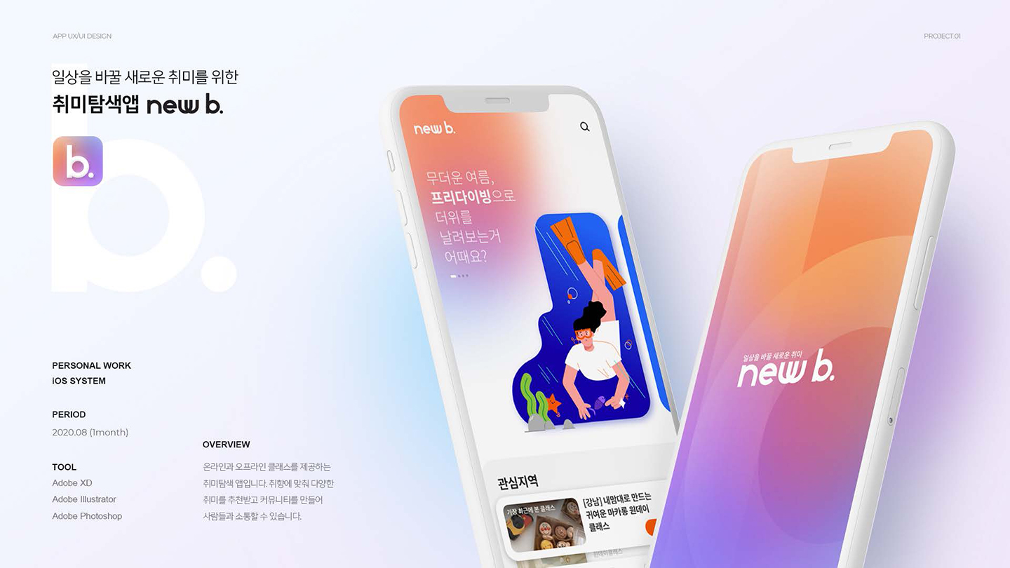 new b / UI/UX 디자이너 취업 아카데미 이수연1